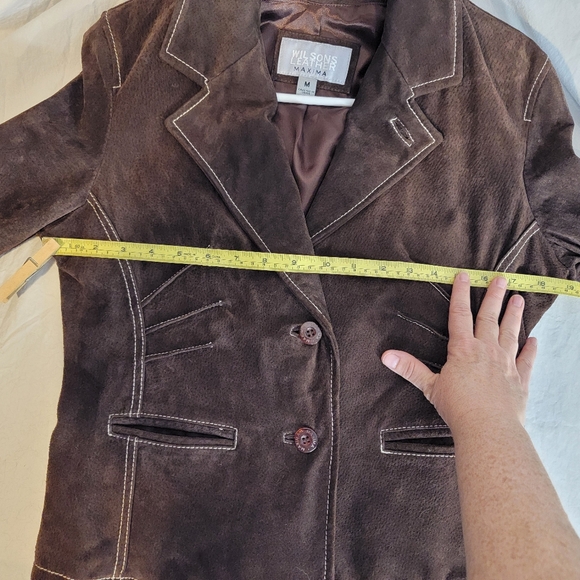 Wilsons Leather Brown Suede Jacket - Picture 14 of 17